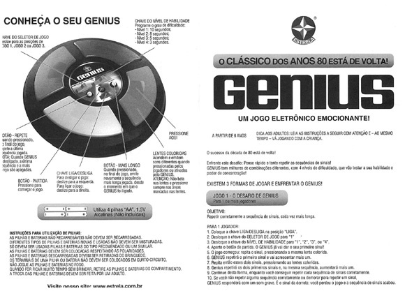 Jogo Genius Jogo online 