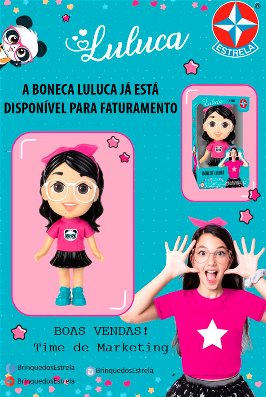 Boneca Luluca e Jogo Luluca No Mundo Dos Desafios