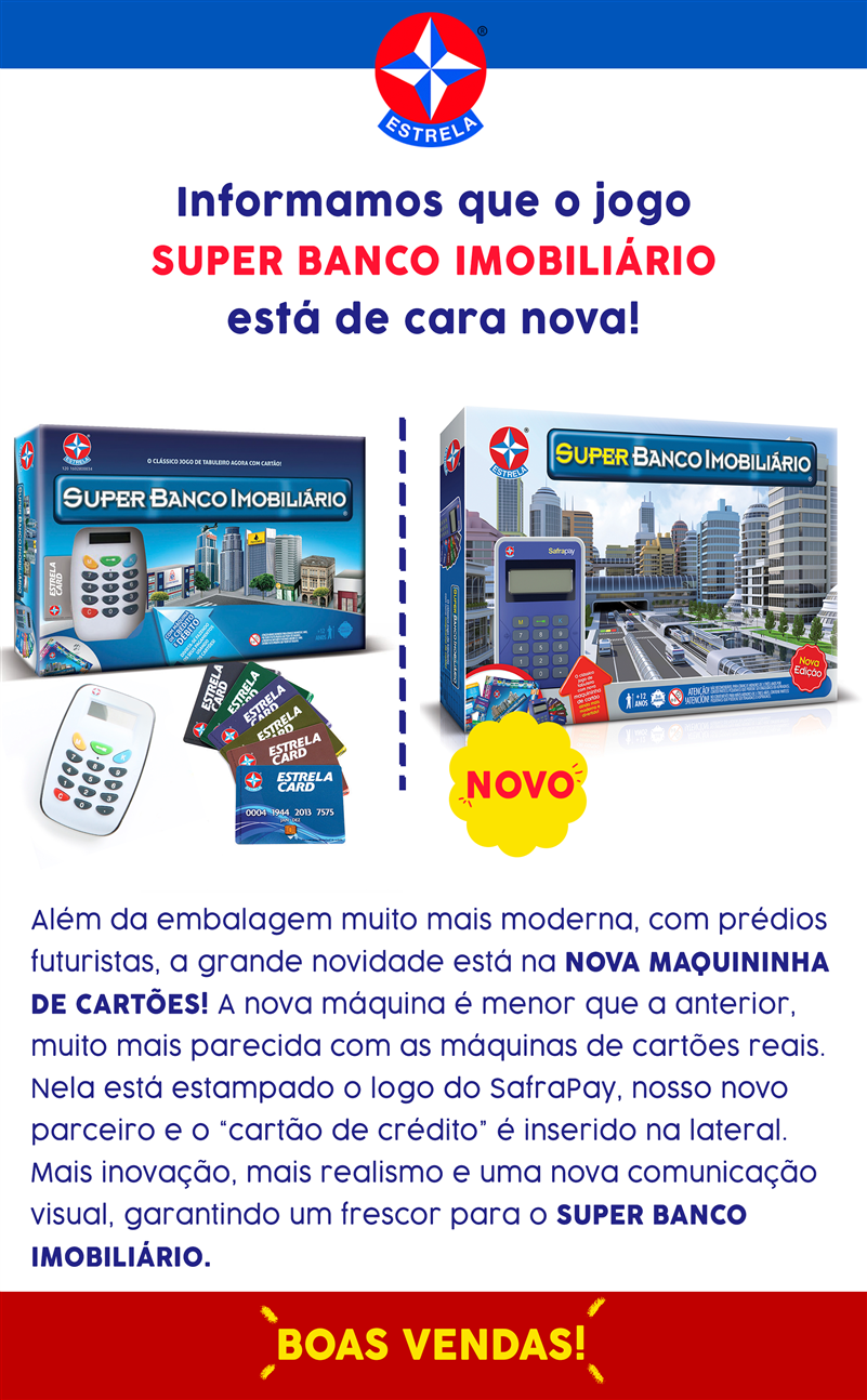 Jogo Super Banco Imobiliário Estrela