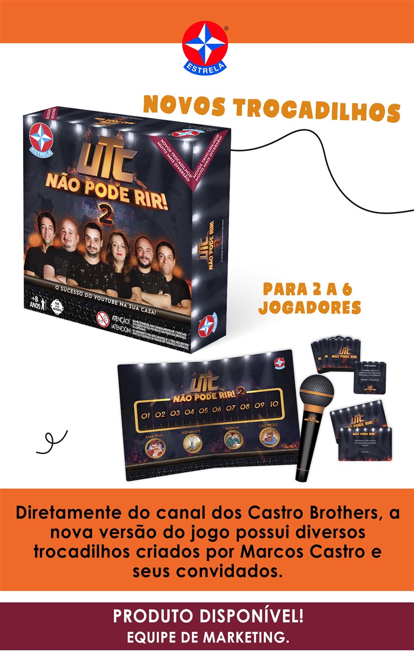 Jogo UTC Não Pode Rir 2 - Estrela - Broker Corporativo