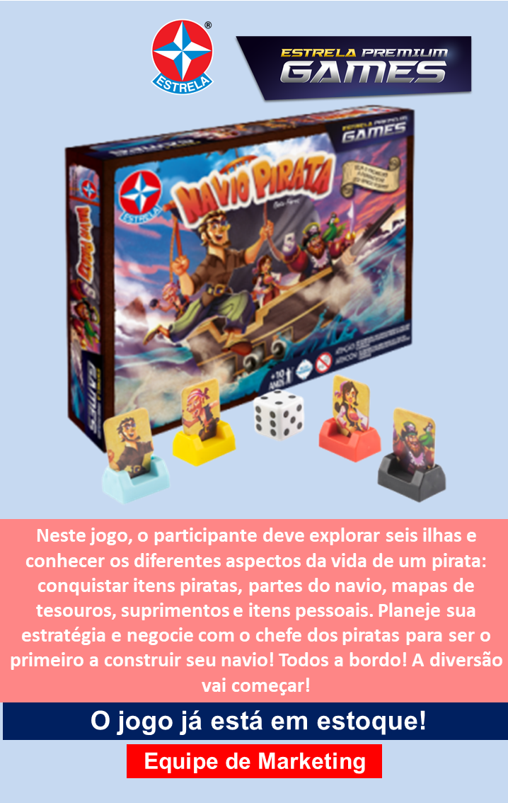 Jogo Navio Pirata 0123 Premium Games Estrela - Livrarias Curitiba