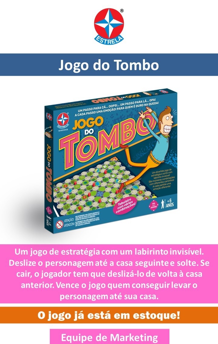 Jogo do Tombo - Estrela - superlegalbrinquedos
