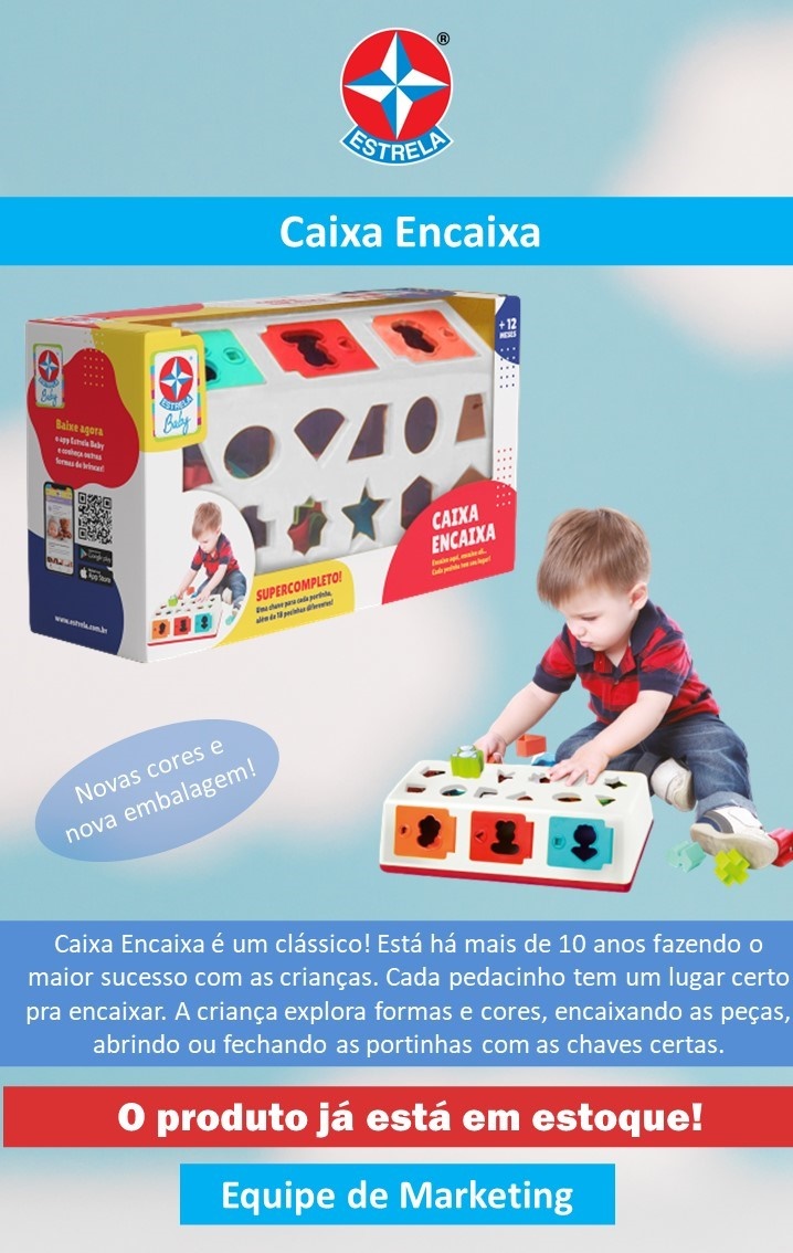 Caixa Encaixa - Estrela Baby - Estrela