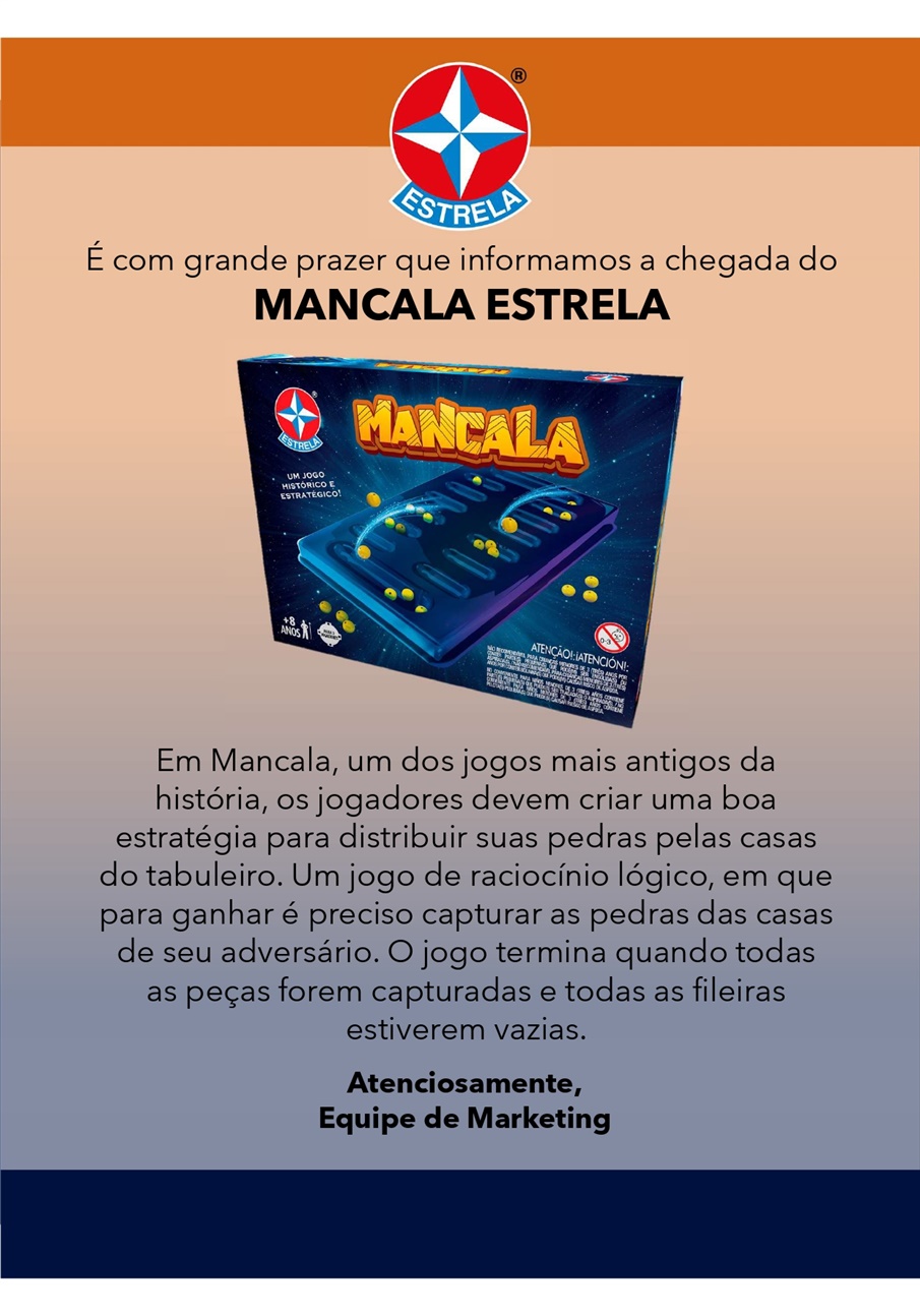 Jogo De Tabuleiro Mancala - Estrela